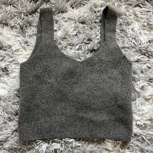 Zara grey crop top